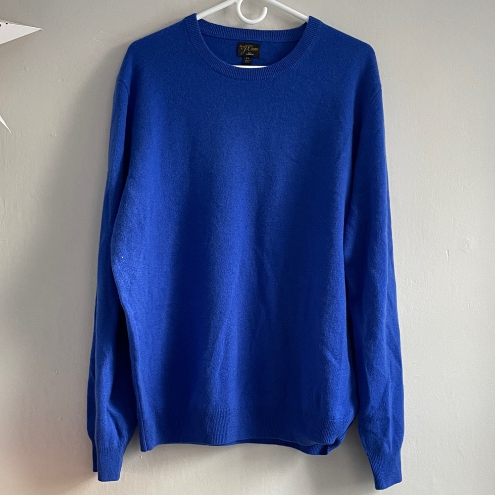 Men's Blue Cashmere  Sweater